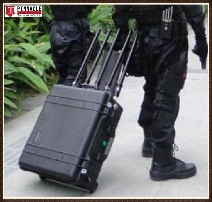 ল্যান কন্ট্রোল সহ পোর্টেবল ওয়াইফাই ভিএইচএফ ইউএইচএফ মোবাইল ফোন জ্যামিং ডিভাইস রিসেপশন ব্লকার