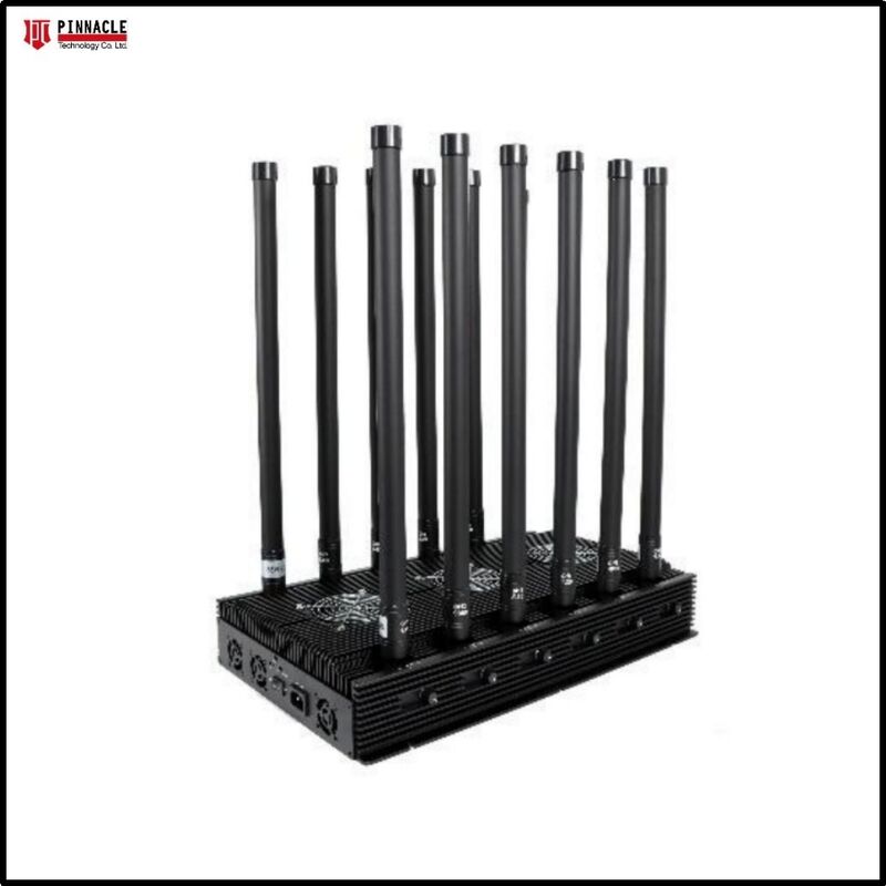 12-অ্যান্টেনা হাই পাওয়ার 300W আউটপুট মোবাইল 2G/3G/4G/5G WIFI ডেস্কটপ সিগন্যাল জ্যামার